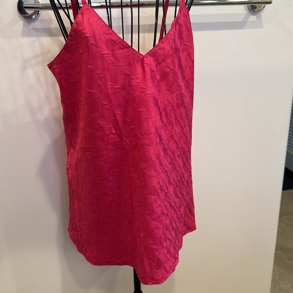 Alfred Sung, fuchsia, pink tank top